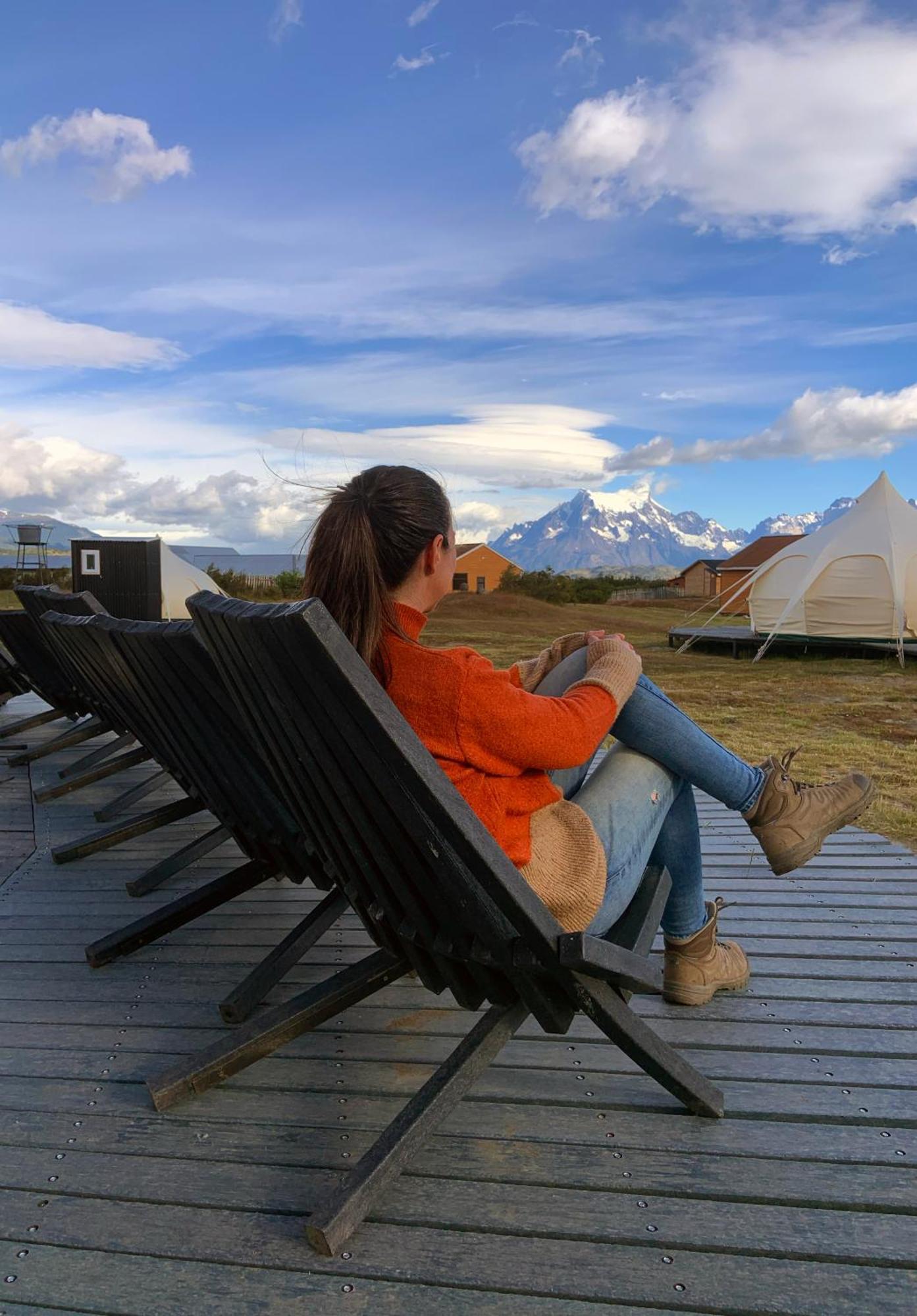 Chilenativo Riverside Camp Torres del Paine National Park Eksteriør bilde